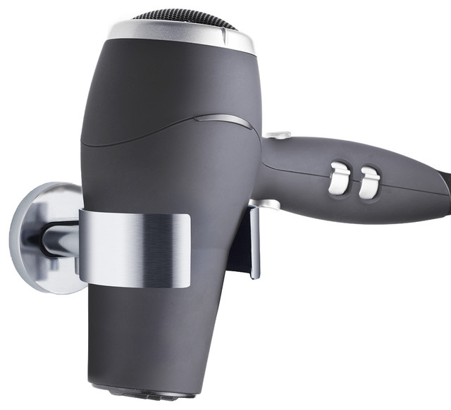 Areo Hair Dryer Holder Modern Bathroom Organizers By Blomus