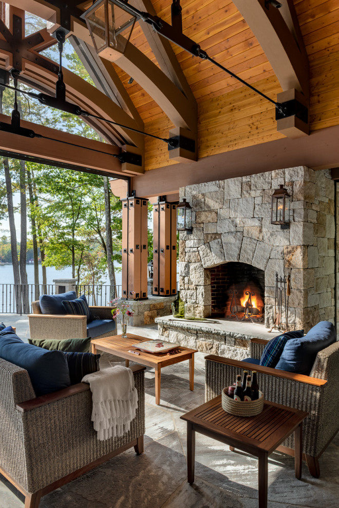 Mountain style porch photo in Boston
