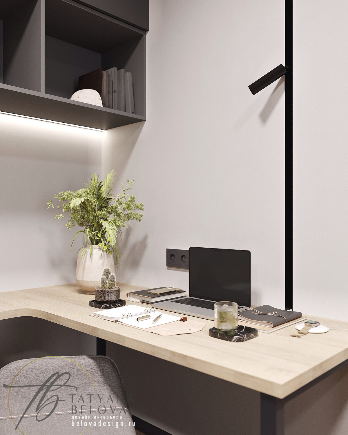 Современный стиль с элементами лофта, 80 м2