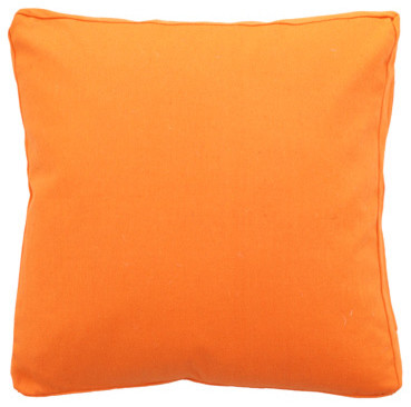 Orange Smooth Pillow - Modern - Decorative Pillows - by Urban Home