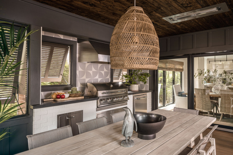 Beach style sunroom photo in Charlotte