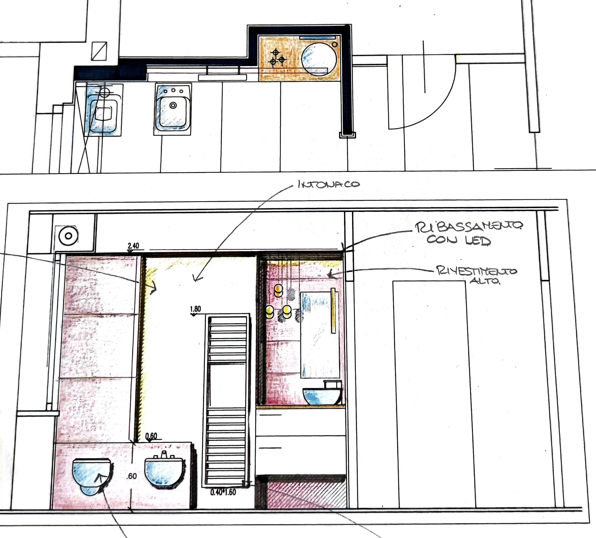 PROSPETTO BAGNO DI SERVIZIO