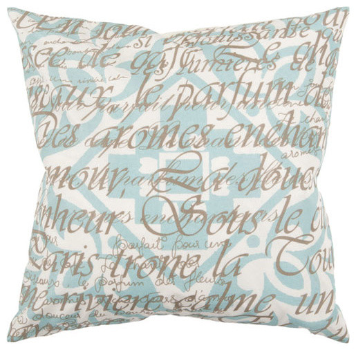 French Script 18 x 18 Pillow