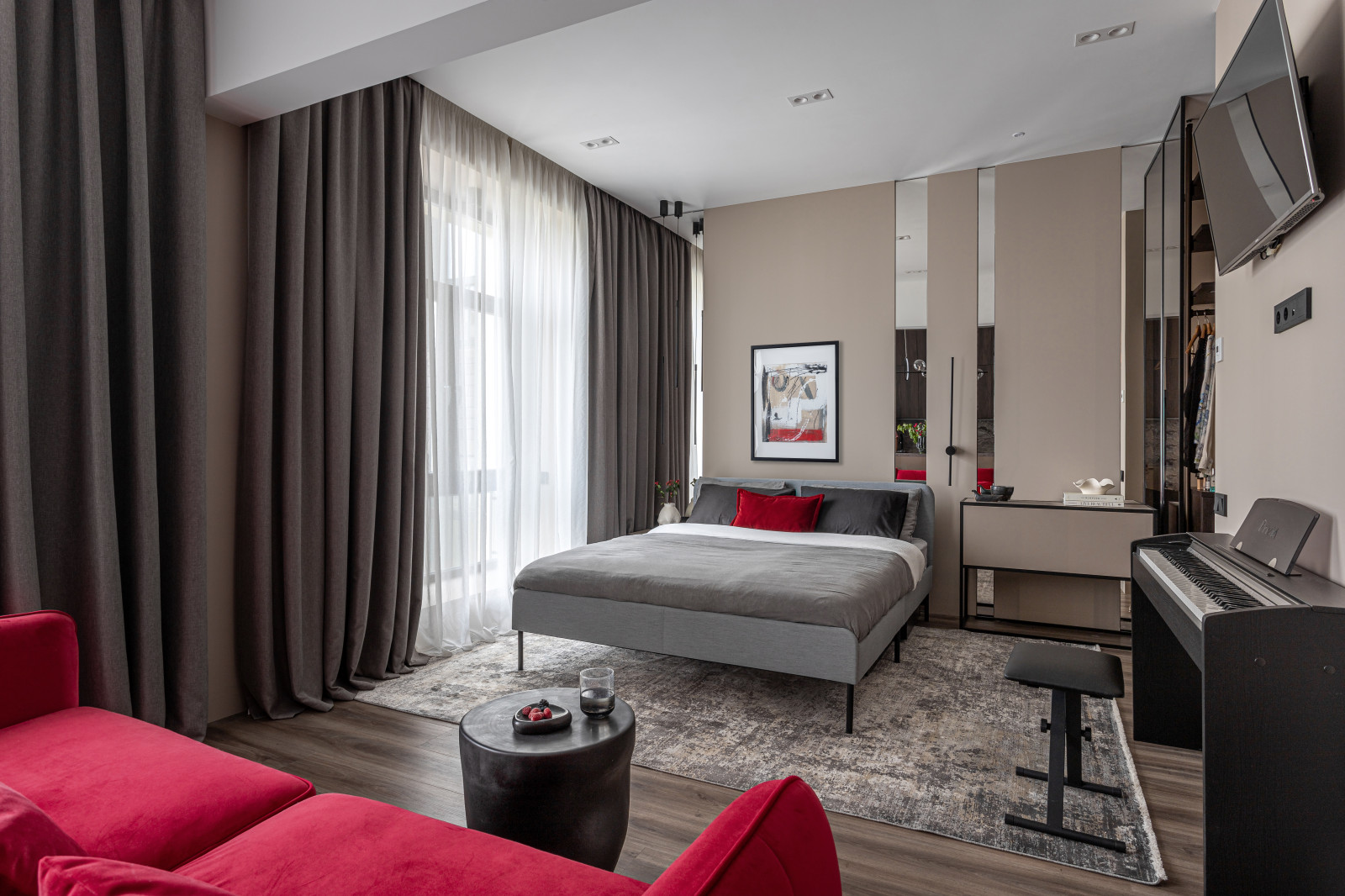 Спальня в Клубном доме «Sinatra»