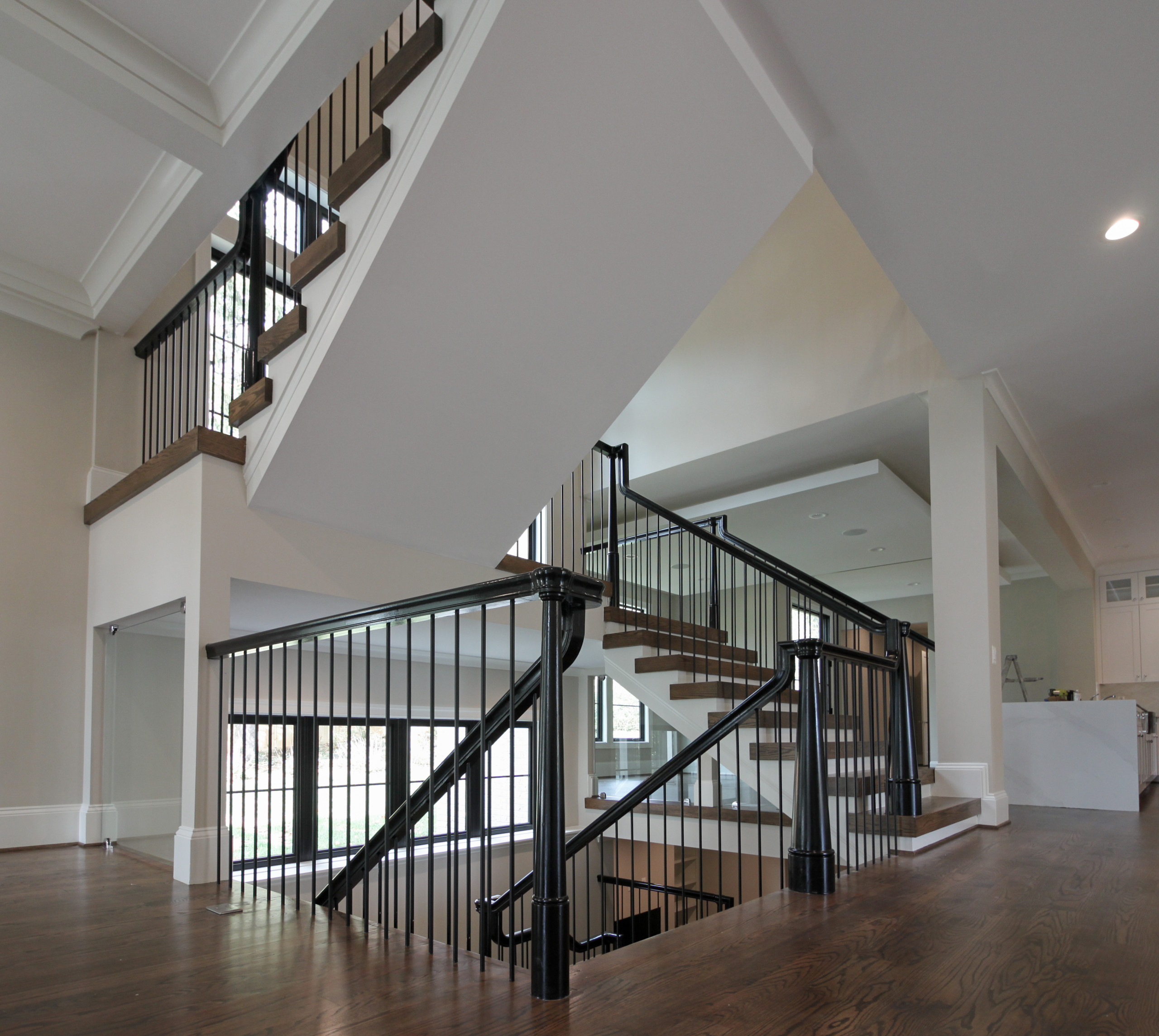 89_Eclectic and Edgy Staircase in French Contemporary Residence, McLean VA 2210