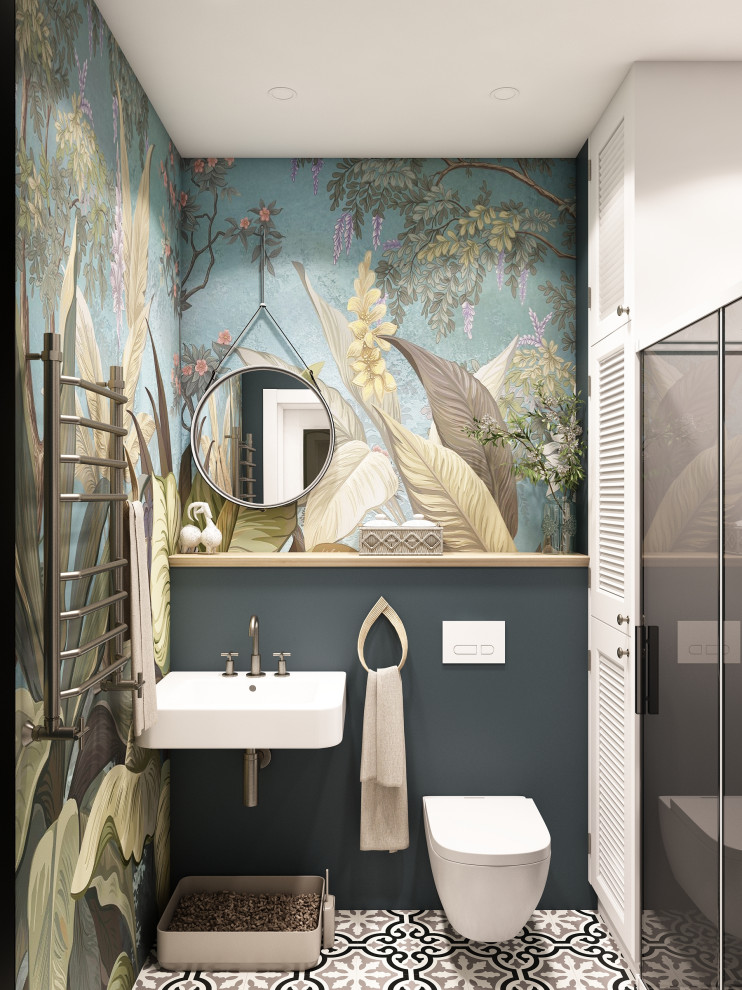 Санузел в стиле Кантри