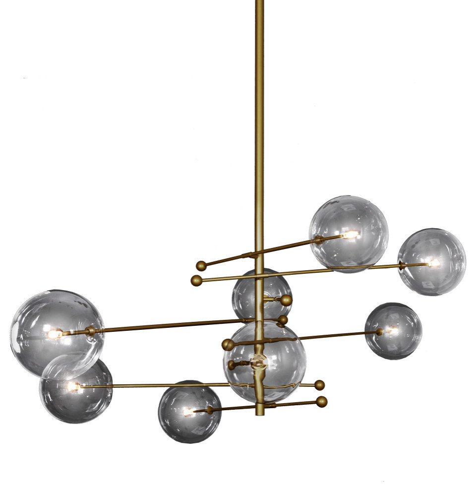 Glass Globe Mobile 8ARM Chandelier Lighting Chandeliers 79