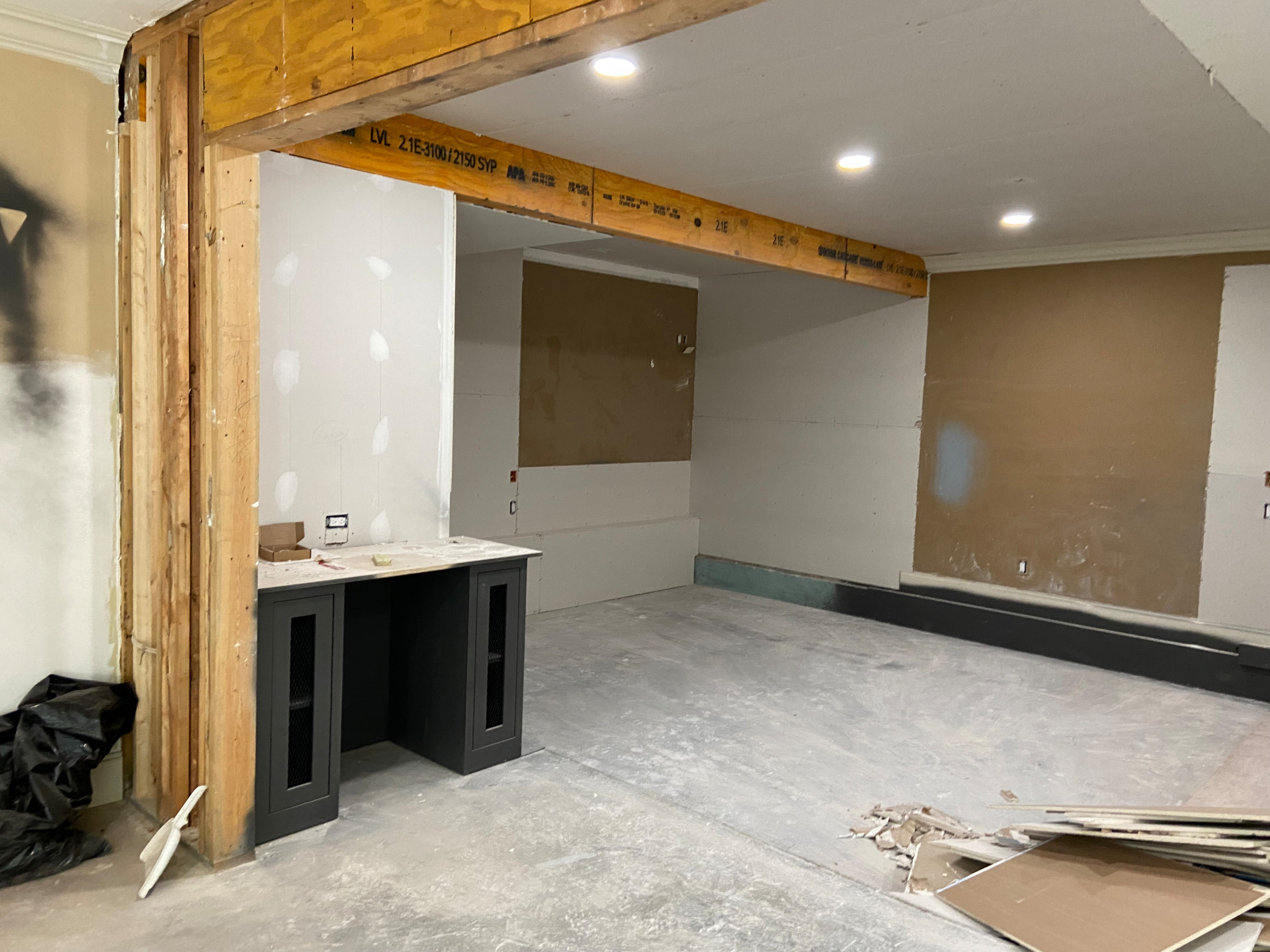Basement Renovation - Simulator Room The Manor