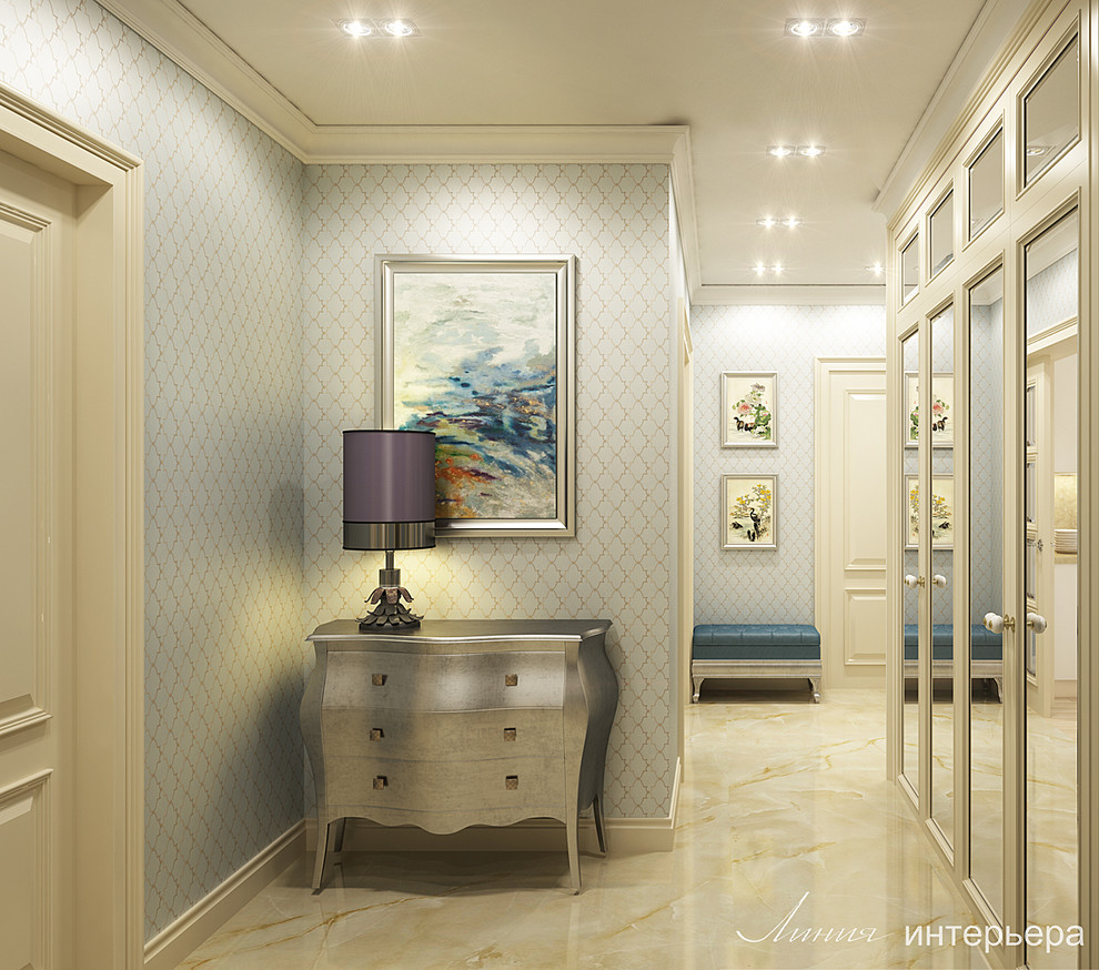 Дизайн квартиры в стиле неоклассика.