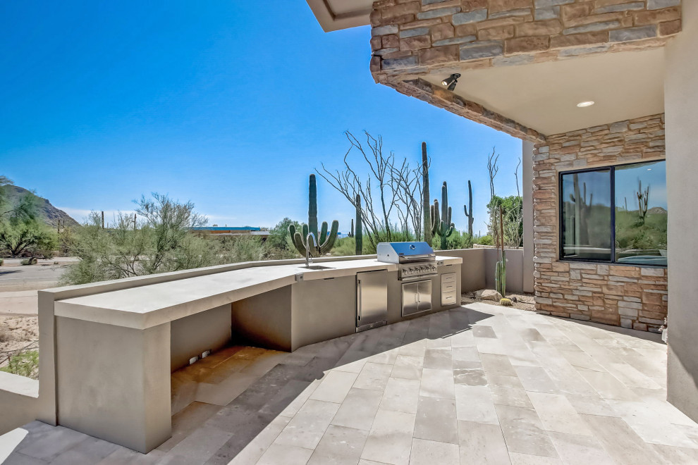 Troon North Modern Patio Phoenix by Straight Line Landscape