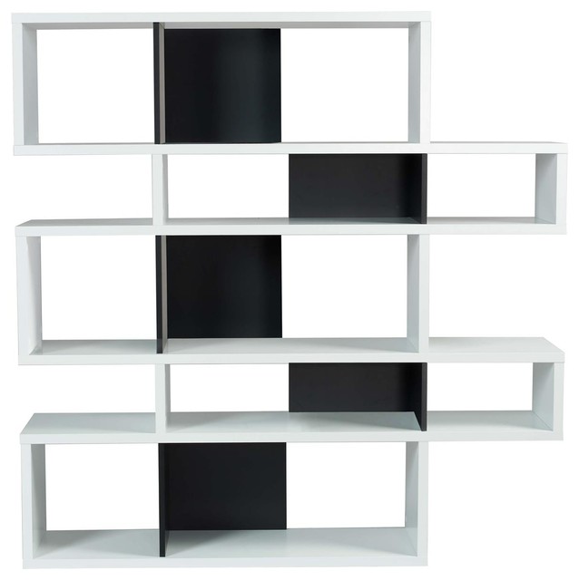 London Display Unit, Matt White and Black, Medium
