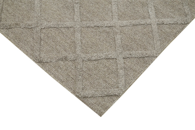 Rug N Carpet - Handwoven Modern Design 8' 1'' x 10' 0'' Wool Unique Kilim Rug