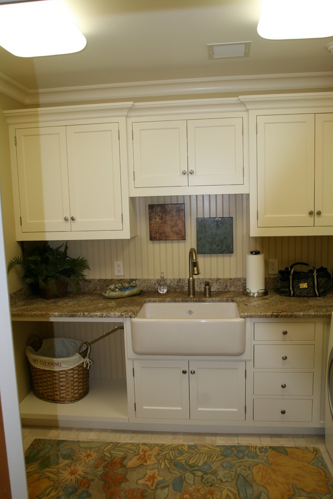 Design ideas for a traditional laundry room in Portland Maine.
