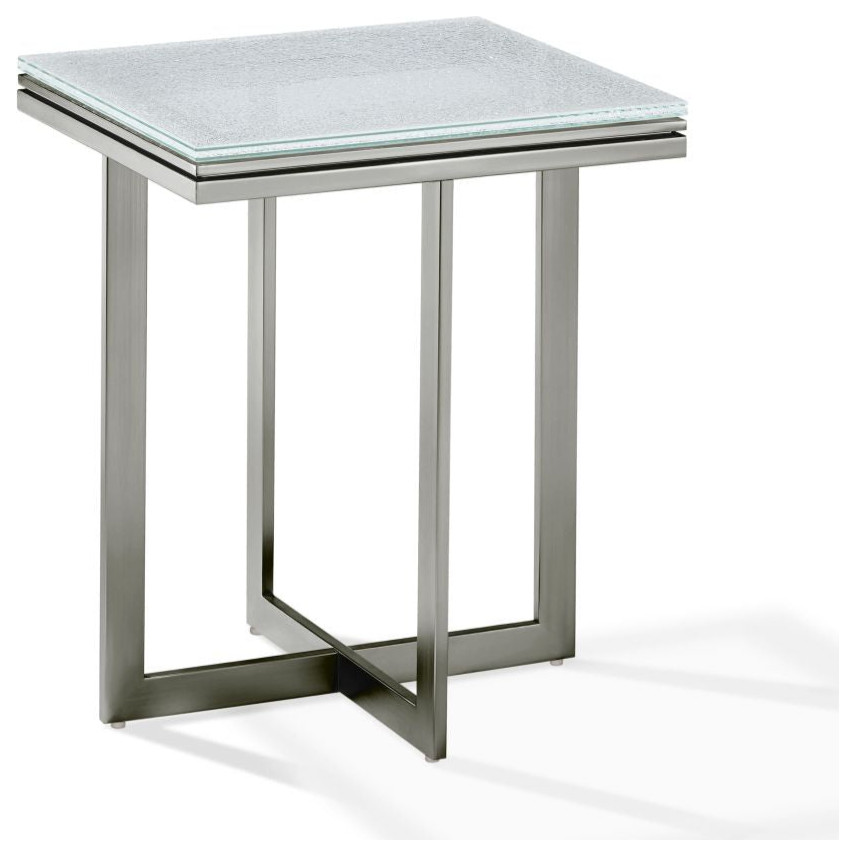 Modus Eliza End Table in Ultra White - Contemporary - Side Tables And ...