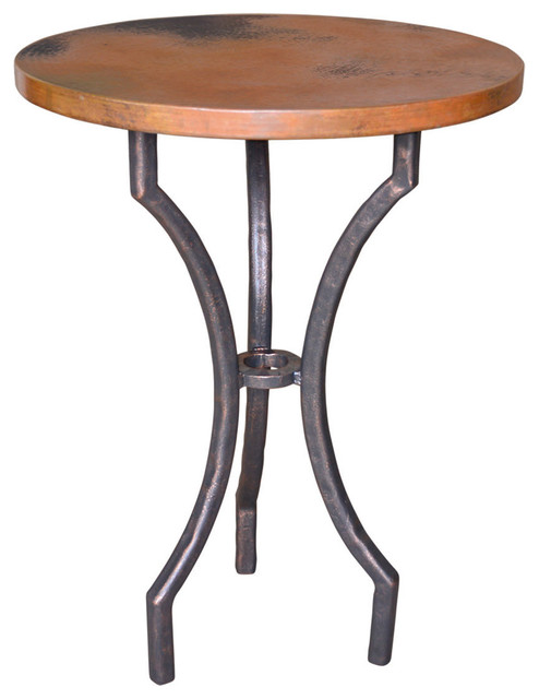 Corinthian Bar Table With 30 Coppet Top Industrial Indoor Pub