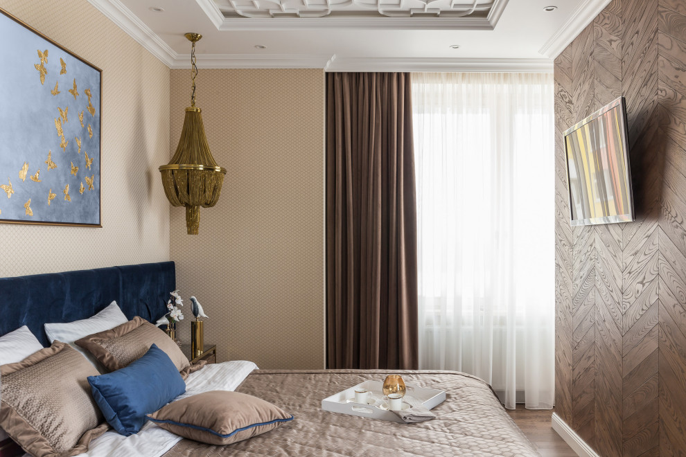 Квартира с сочными акцентами в Неоклассике