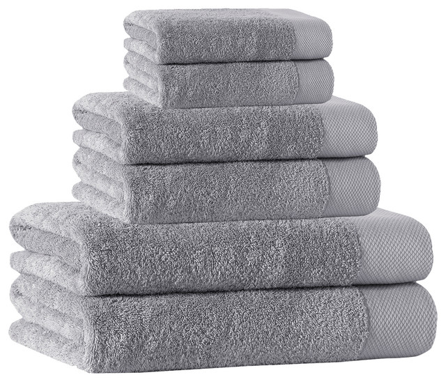 Signature 6-Piece Towel Set - Contemporary - Bath Towels - by Enchante ...