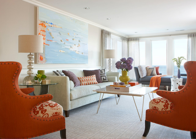 Cohasset Residence maritim-vardagsrum
