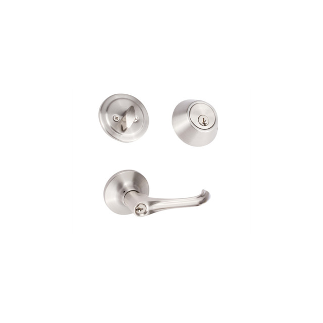 Contemporary Series Helena Entry Lever And Deadbolt Transitional