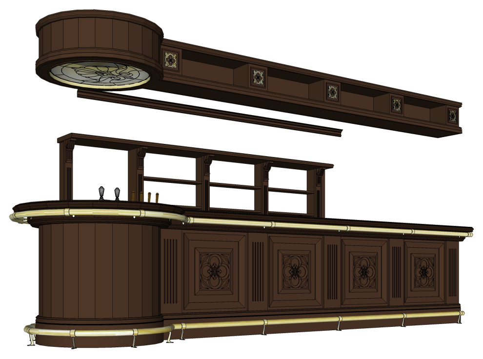 Проект реконструкции барной стойки. Паб "Shannon"