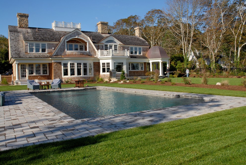 Trendy pool photo in Boston