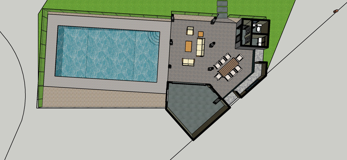 Pool and Pool House