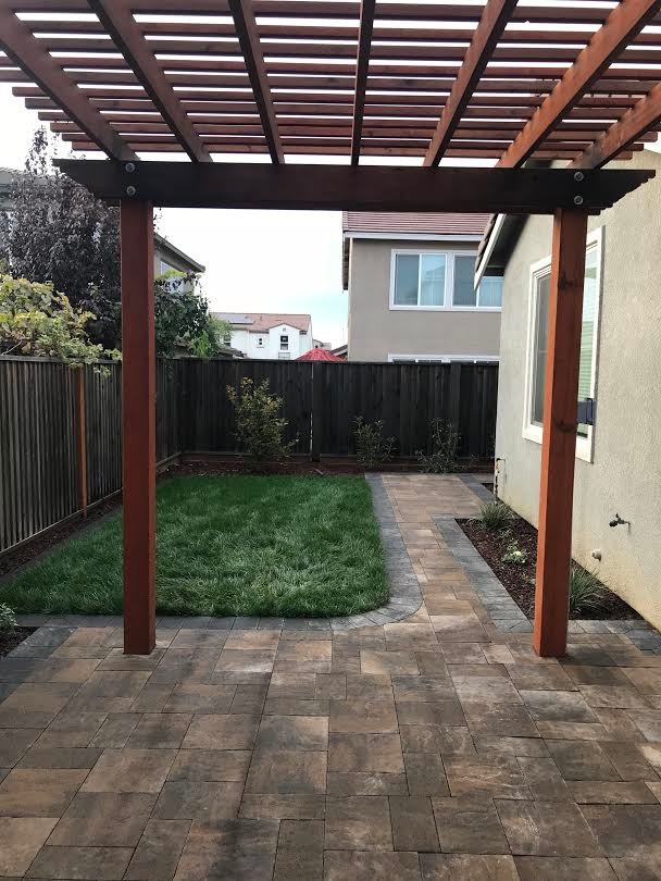 Backyard Patio with Pergola