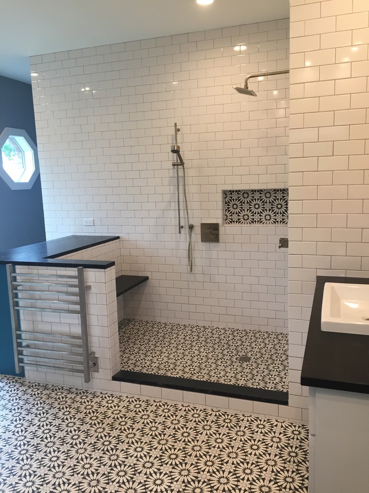 Inspiration for a transitional bathroom remodel in Austin