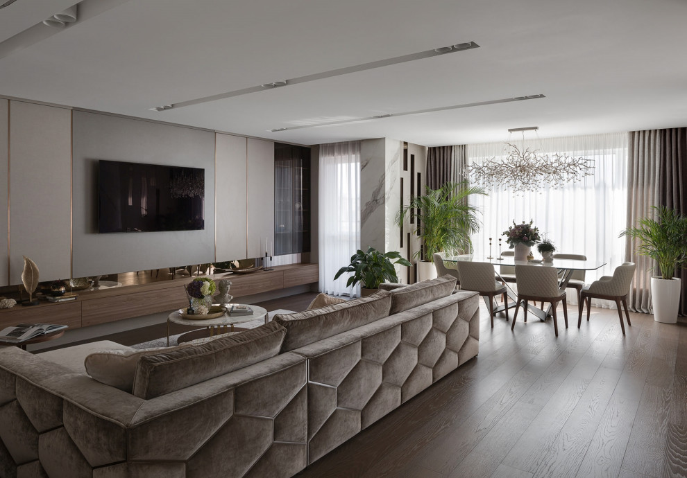 Inspiration for a contemporary living room in Delhi.