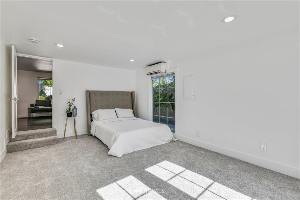 Bedroom - mediterranean bedroom idea in Seattle