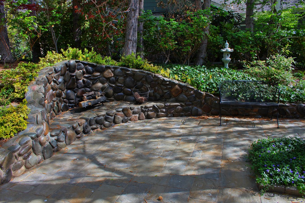Large mountain style patio photo