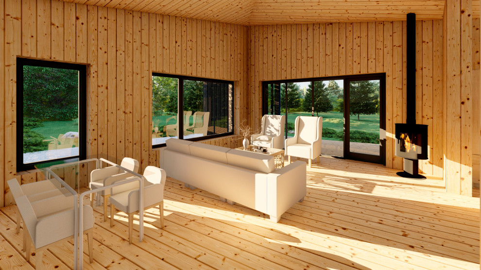 Дачный дом 70м2 внутри.