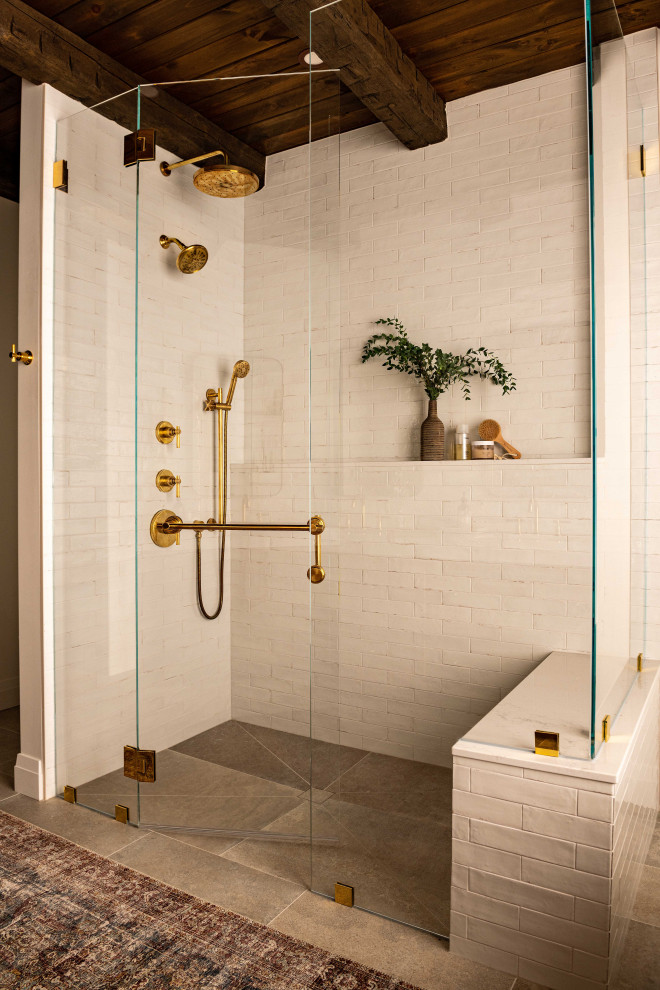 Bathroom - rustic bathroom idea in Ottawa