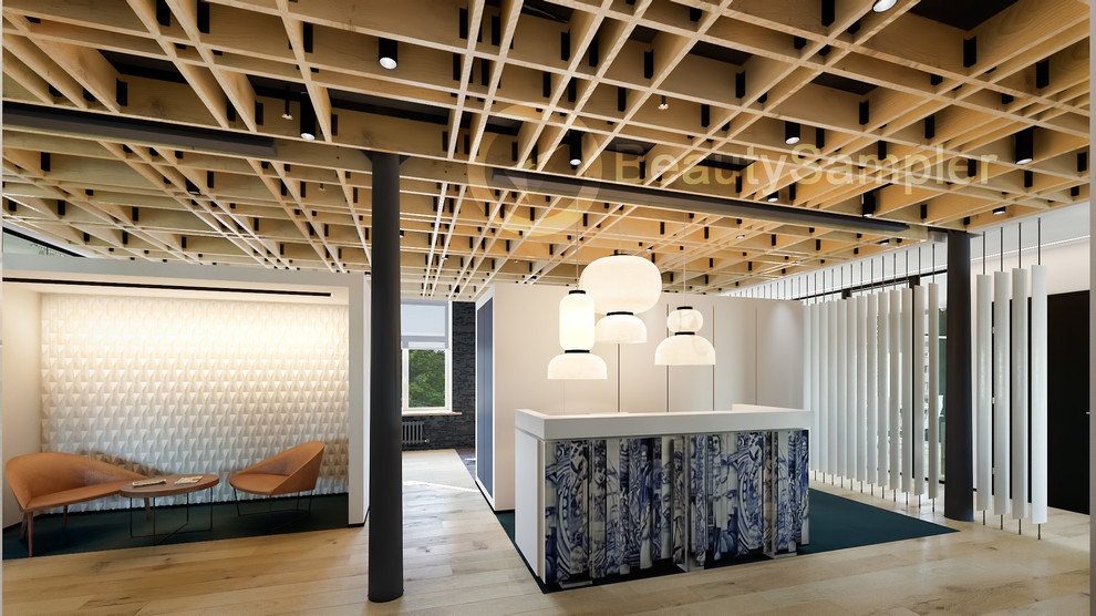 Интерьер офиса в БЦ Большевик. Совместно с Оффкон.