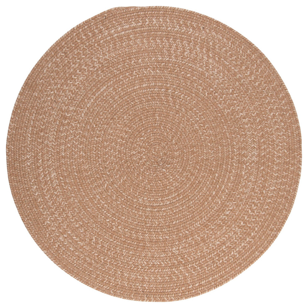 Tremont Tweed Indoor Rug Rustic Farmhouse Braided Wool TE09, 5'x5