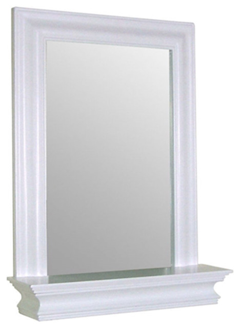 Framed Bathroom Mirror Rectangular, White Framed Bath Mirror