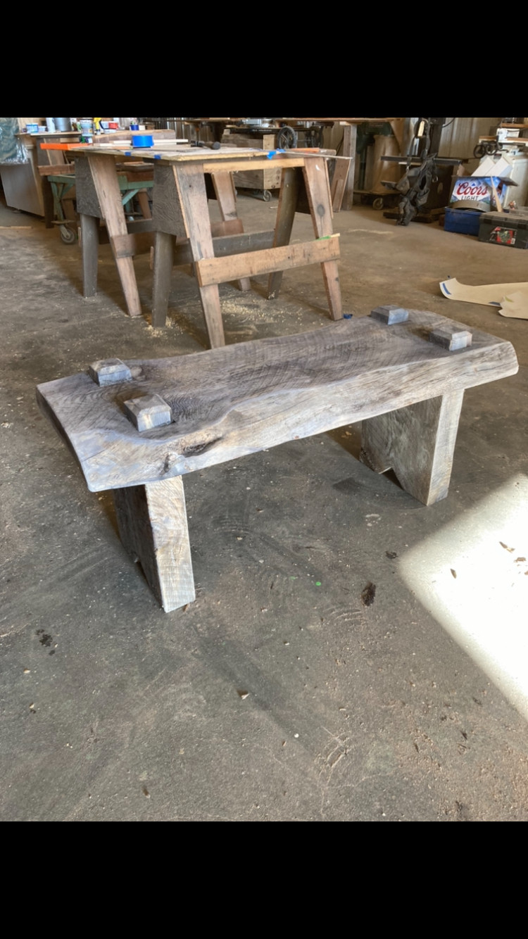 Rustic benches