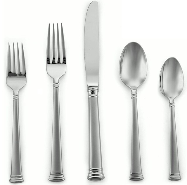 Lenox Eternal Frosted 5 Piece Place Setting for One Flatware Set