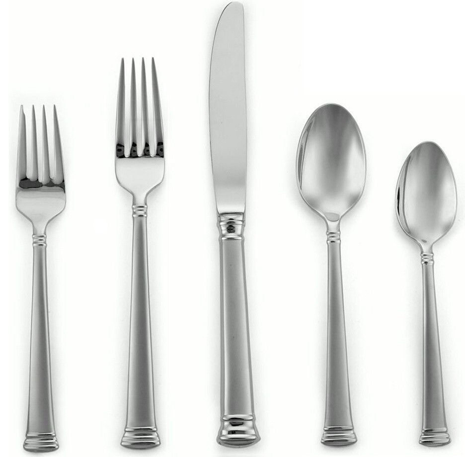 Lenox Eternal Frosted 5 Piece Place Setting for One Flatware Set