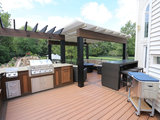 Contemporary Deck by Aesthetic Design & Build Llc