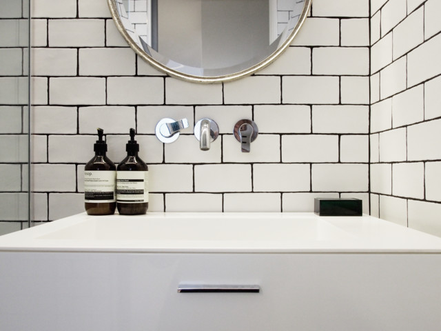 Colored Grout Is One Design Tweak Will Make Your Bathroom Look