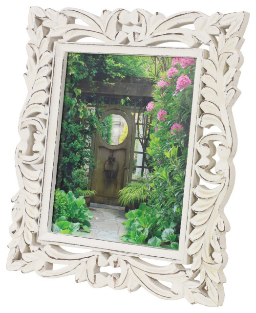 Frames /& Display Wedding Gift Photo Frame Vintage Cream Painted Wooden Picture Frame Picture Frame Photo Display Portraits and Frames