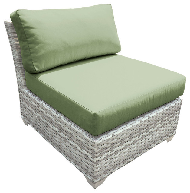 Fairmont Armless Sofa Tropical Outdoor Sofas by Burroughs