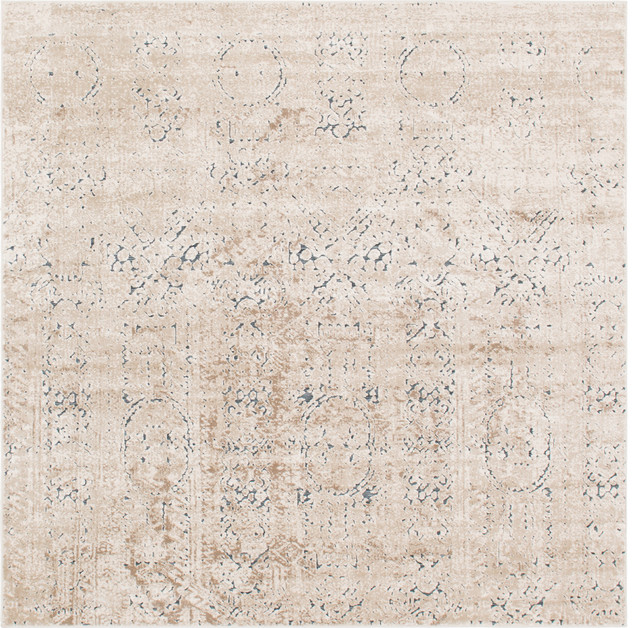 Unique Loom Quincy Chateau Rug, 7'x7' Contemporary Area Rugs by