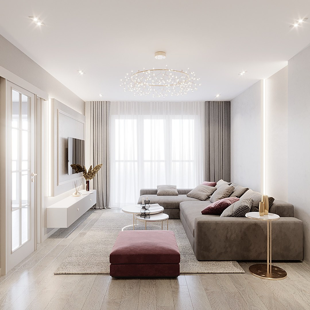 Дизайн-проект квартиры, площадью 65,9 м2 в г.Новосибирск