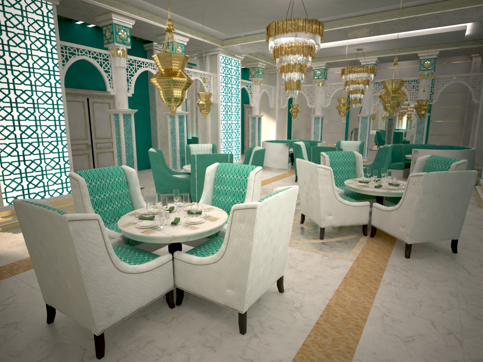 Проект ресторана в восточном стиле