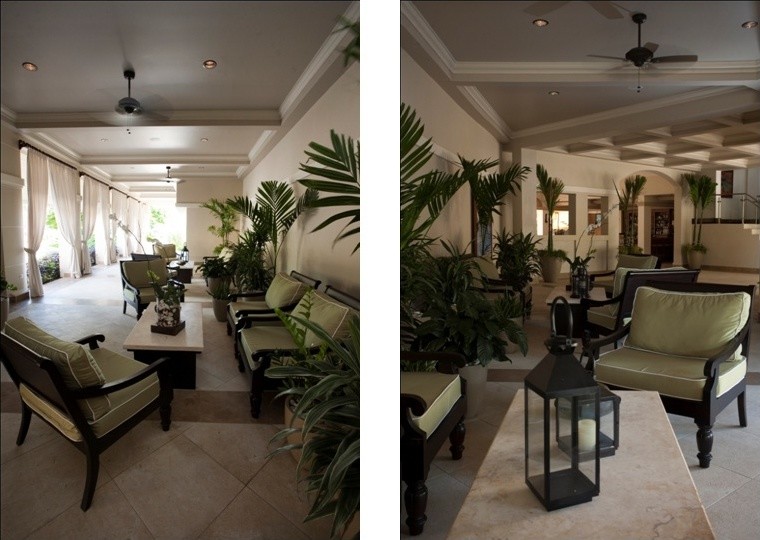 This is an example of a tropical porch design in Other.