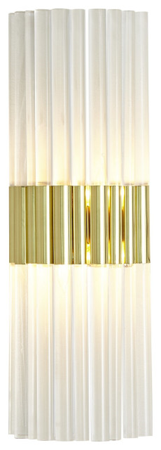 Acrylic Sconce, Brass, HW - Contemporary - Wall Sconces - by GLOBAL ...