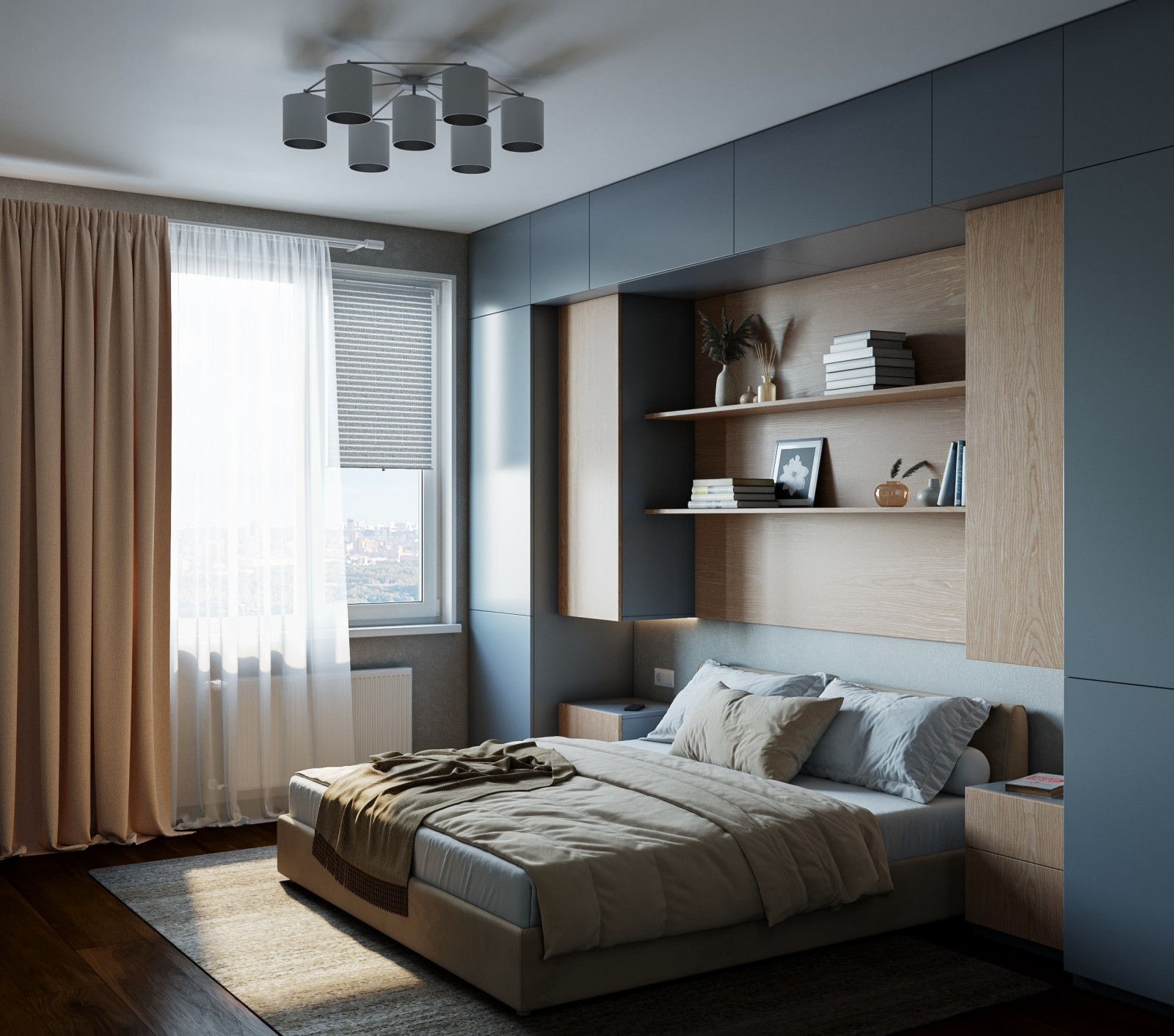 Спальня, детская и кухня в ЖК Статус