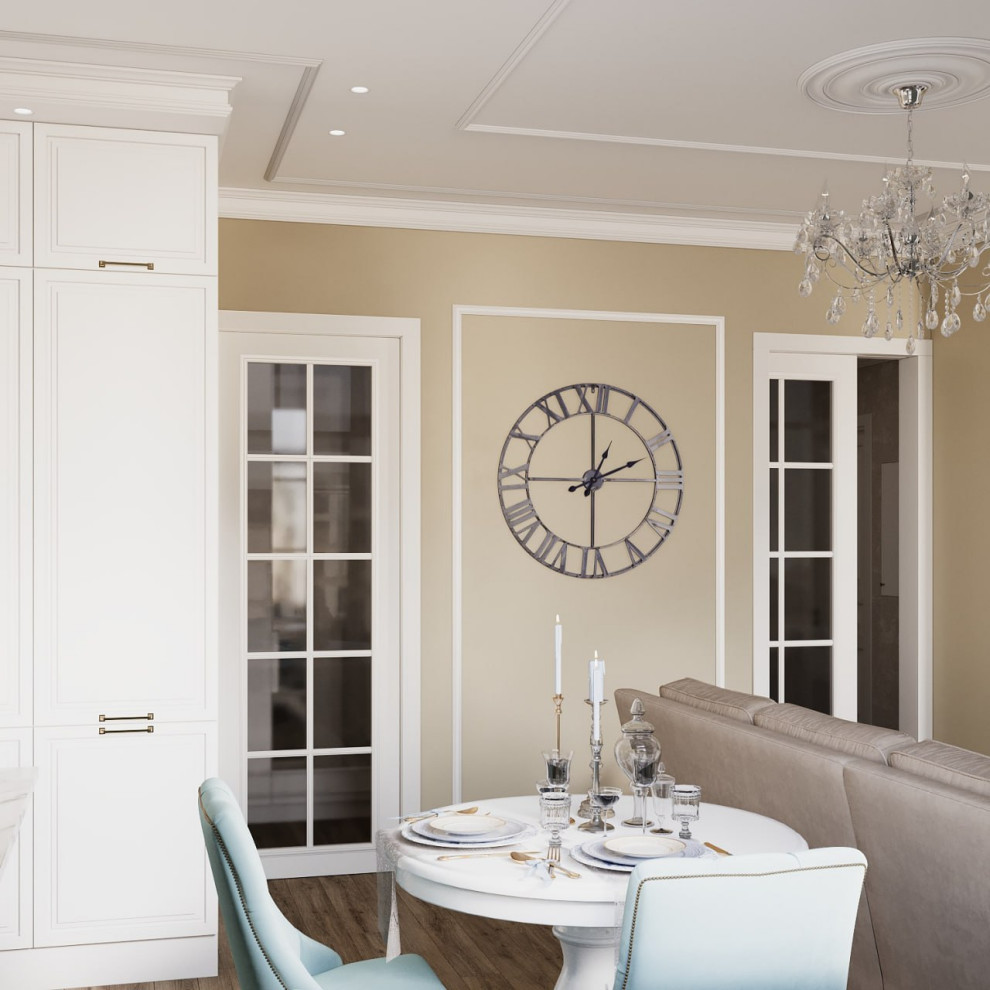 Дизайн-проект квартиры в "Сталинке" в классическом стиле